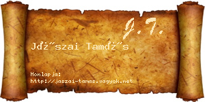Jászai Tamás névjegykártya